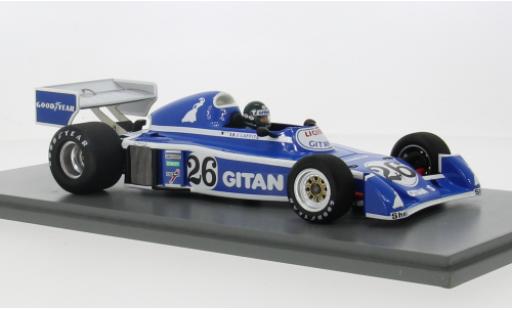 Ligier JS5 1/18 Spark No.26 Gitanes Formel 1 GP Belgien 1976 1:18 modellautos