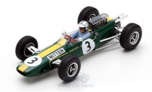 Lotus 25 1/43 Spark No.3 Formel 1 GP Deutschland 1965 G.Mitter modellautos