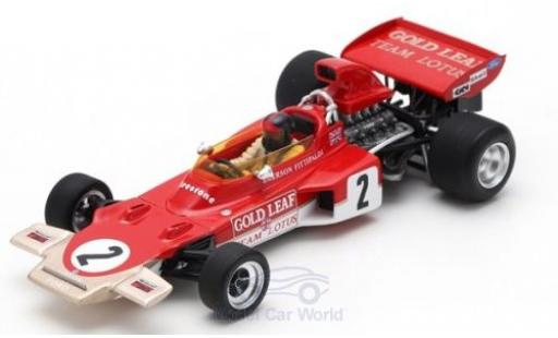 Modellautos Lotus 72 1/43 Spark D No.2 Gold Leaf Formel 1 GP Österreich 1971 mit Decals E.Fittipaldi Lotus 72 1/43 Spark D No.2 Gold Leaf Formel 1 GP Österreich 1971 mit Decals E.Fittipaldi modellautos