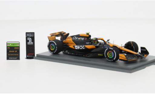 Modellautos McLaren F1 1/43 Spark MCL38 No.4 Team Formel 1 GP Miami 2024 1:43 McLaren F1 1/43 Spark MCL38 No.4 Team Formel 1 GP Miami 2024 1:43 modellautos