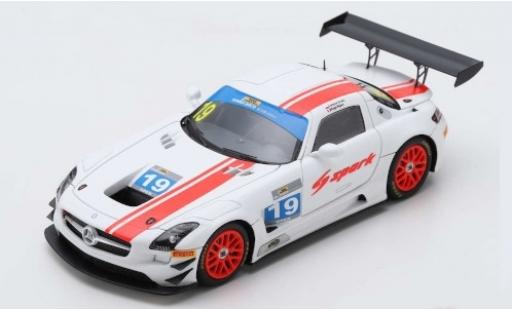 Mercedes SLS 1/43 Spark AMG GT3 No.19 600km Zhuhai 2018 S.Ortelli/H.Ripert modellautos