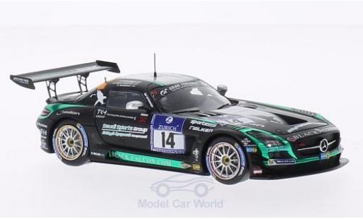 Mercedes SLS 1/43 Spark AMG No.14 Black Falcon 24h Nürburgring 2014 A.Al Faisal/H.Haupt/A.Christodolou/Y.Buurman modellautos