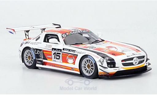 Mercedes SLS 1/43 Spark AMG No.15 OIM 24h Spa 2011 K.Wauters/A.Kumpen/M.Hezemans modellautos