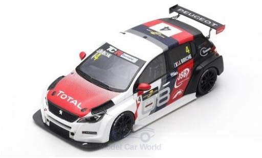 Modellautos Peugeot 308 1/43 Spark TCR No.4 TCR Europe Spa-Francorchamps 2018 J.Briche Peugeot 308 1/43 Spark TCR No.4 TCR Europe Spa-Francorchamps 2018 J.Briche modellautos