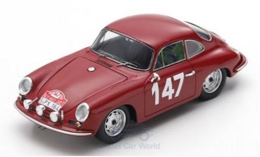 Porsche 356 1/43 Spark B 2000 GS-GT No.147 Rally Monte Carlo 1964 R.Buchet/M.Gauvin modellautos