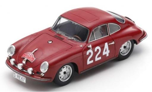 Porsche 356 1/43 Spark B T6 Carrera 2 No.224 Rally Monte Carlo 1964 G.Klass/H.Wencher modellautos