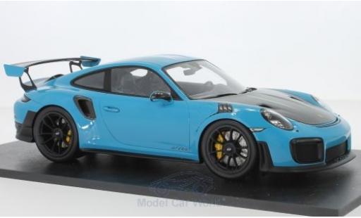 Modellautos Porsche 991 GT2 RS 1/18 Spark 911 (.2) GT2 RS blau/carbon 2018 Porsche 991 GT2 RS 1/18 Spark 911 (.2) GT2 RS blau/carbon 2018 modellautos