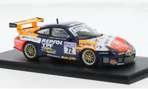Porsche 996 GT3 1/43 Spark 911  R No.72 Repsol Racing Engineering Repsol 24h Le Mans 2000 1:43 modellautos