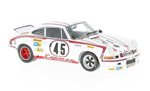 Modellautos Porsche 911 1/43 Spark Carrera No.45 Kremer Racing Team 24h Le Mans 1973 E.Kremer/C.Schickentanz/P.Keller Porsche 911 1/43 Spark Carrera No.45 Kremer Racing Team 24h Le Mans 1973 E.Kremer/C.Schickentanz/P.Keller modellautos