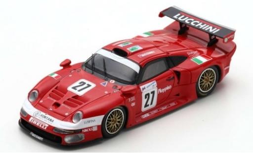 Modellautos Porsche 996 GT1 1/43 Spark 911 GT1 No.27 BMS Scuderia Italia Lucchini 24h Le Mans 1997 C.Pescatori/P-L.Martini/A.Herrmann Porsche 996 GT1 1/43 Spark 911 GT1 No.27 BMS Scuderia Italia Lucchini 24h Le Mans 1997 C.Pescatori/P-L.Martini/A.Herrmann modellautos