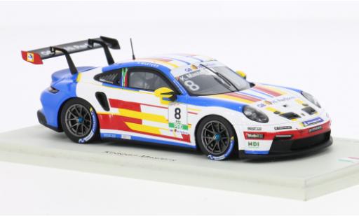 Porsche 911 1/43 Spark GT3 Carrera Cup Italia 2024 #8 1:43 modellautos