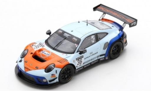Modellautos Porsche 992 GT3 R 1/43 Spark 911 GT3 R (991.2) No.36 GPX Racing Gulf 2019 The Spade Porsche 992 GT3 R 1/43 Spark 911 GT3 R (991.2) No.36 GPX Racing Gulf 2019 The Spade modellautos