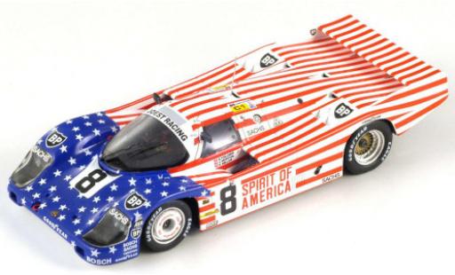 Modellautos Porsche 956 1986 1/64 Spark RHD No.8 Joest Racing Spirit of America 24h Le Mans 1986 G.Follmer/J.Morton/K.Miller Porsche 956 1986 1/64 Spark RHD No.8 Joest Racing Spirit of America 24h Le Mans 1986 G.Follmer/J.Morton/K.Miller modellautos