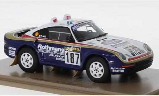 Modellautos Porsche 959 1/43 Spark No.187 Rothmans Rallye Paris Dakar 1986 R.Kussmaul/H.Unger Porsche 959 1/43 Spark No.187 Rothmans Rallye Paris Dakar 1986 R.Kussmaul/H.Unger modellautos