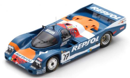 Porsche 962 1989 1/43 Spark C RHD No.17 Brun Racing Repsol 24h Le Mans 1989 O.Larrauri/W.Brun/J.Pareja modellautos