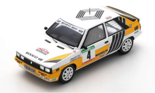Modellautos Renault 11 1/43 Spark Turbo No.4 Sport Rallye WM Rally Portugal 1987 J.Ragnotti/G.Thimonier Renault 11 1/43 Spark Turbo No.4 Sport Rallye WM Rally Portugal 1987 J.Ragnotti/G.Thimonier modellautos