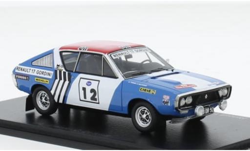 Modellautos Renault 17 1/43 Spark No.12 Rallye WM Rallye Press on Regardless 1974 1:43 Renault 17 1/43 Spark No.12 Rallye WM Rallye Press on Regardless 1974 1:43 modellautos