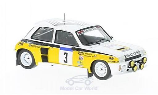 Modellautos Renault 5 1/43 Spark GT Turbo No.3 Tour de France Auto 1984 J.Ragnotti/G.Thimonier Renault 5 1/43 Spark GT Turbo No.3 Tour de France Auto 1984 J.Ragnotti/G.Thimonier modellautos
