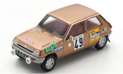 Modellautos Renault 5 1/43 Spark LS No.49 Rally Monte Carlo 197 A.Follin/P.Bertrand Renault 5 1/43 Spark LS No.49 Rally Monte Carlo 197 A.Follin/P.Bertrand modellautos