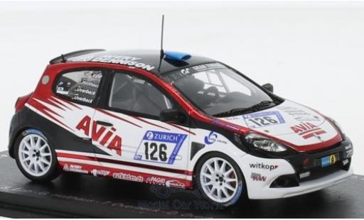Renault Clio 1/43 Spark RS Cup No.126 Avia Racing 24h Nürburgring 2018 S.Epp/G.Holthaus/T.Overbeck/D.Overbeck modellautos