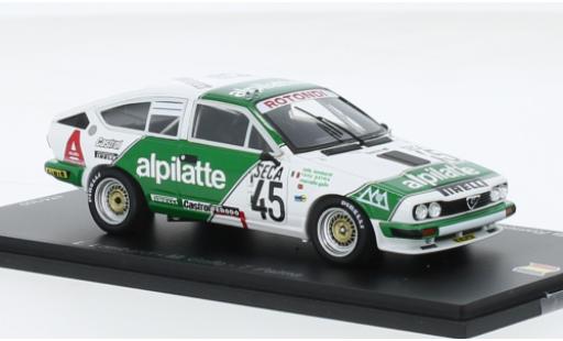 Modellautos Alfa Romeo GT 1/43 Spark V6 No.45 Luigi Racing 24h Spa 1982 Alfa Romeo GT 1/43 Spark V6 No.45 Luigi Racing 24h Spa 1982 modellautos