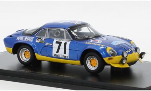 Modellautos Alpine A110 1/43 Spark Renault No.71 Criterium des Cevennes 1971 Alpine A110 1/43 Spark Renault No.71 Criterium des Cevennes 1971 modellautos