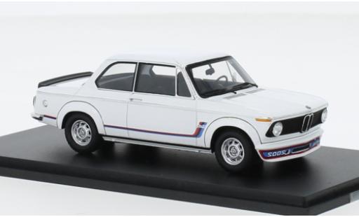 Bmw 2002 1/18 Spark Turbo blanche 1973 modellautos