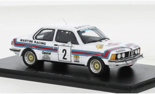 Modellautos Bmw 323 1/43 Spark (E21) Gr.2 No.2 Martini Rallye Condroz 1980 Bmw 323 1/43 Spark (E21) Gr.2 No.2 Martini Rallye Condroz 1980 modellautos