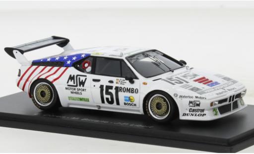 Modellautos Bmw M1 1/43 Spark No.151 24h Le Mans 1985 Bmw M1 1/43 Spark No.151 24h Le Mans 1985 modellautos