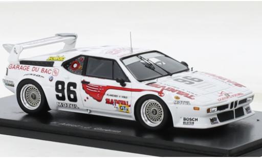 Modellautos Bmw M1 1/43 Spark No.96 24h Le Mans 1980 Bmw M1 1/43 Spark No.96 24h Le Mans 1980 modellautos