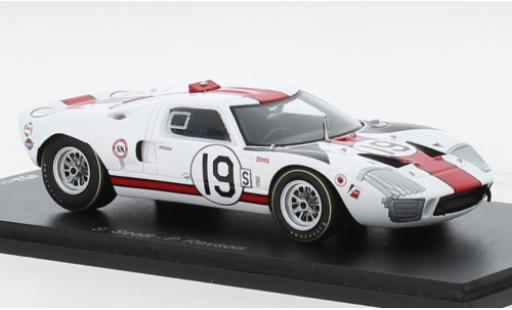 Modellautos Ford GT40 1/43 Spark RHD No.19 12h Sebring 1966 Ford GT40 1/43 Spark RHD No.19 12h Sebring 1966 modellautos