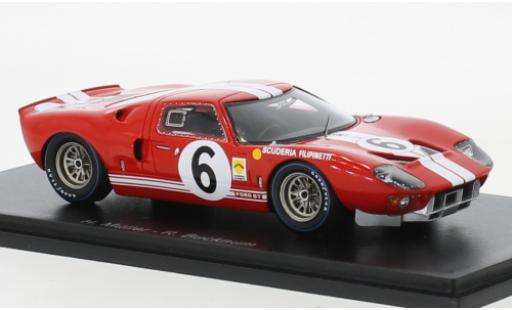 Modellautos Ford GT40 1/43 Spark RHD No.6 Scuderia Filipinetti 24h Le Mans 1965 Ford GT40 1/43 Spark RHD No.6 Scuderia Filipinetti 24h Le Mans 1965 modellautos