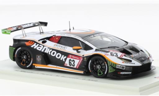 Lamborghini Huracan 1/43 Spark GT3 Evo No.63 Hankook FFF Racing Team Hankook 24h Nuerburgring 2021 modellautos