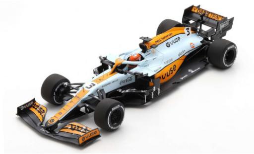 Modellautos McLaren F1 1/18 Spark MCL35M No.3 Team Gulf Formel 1 GP Monaco 2021 McLaren F1 1/18 Spark MCL35M No.3 Team Gulf Formel 1 GP Monaco 2021 modellautos