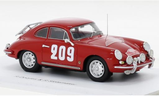 Porsche 356 1/43 Spark B T5 1600 No.209 Rallye Monte Carlo 1962 modellautos