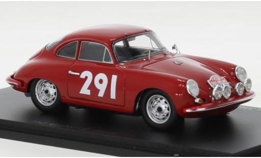 Porsche 356 1/43 Spark B T6 Carrera 2 GT rot No.291 Rallye Monte Carlo 1963 modellautos