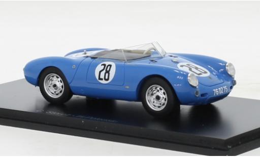 Modellautos Porsche 550 1/43 Spark blau No.28 24h Le Mans 1965 Porsche 550 1/43 Spark blau No.28 24h Le Mans 1965 modellautos