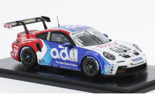 Porsche 991 GT3 Cup 1/43 Spark 911  No.1 Carrera Cup Scandinavia 2022 modellautos