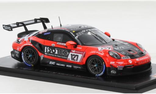 Porsche 991 GT3 Cup 1/43 Spark 911  No.127 KKrämer Racing 24h Nürburgring 2022 modellautos
