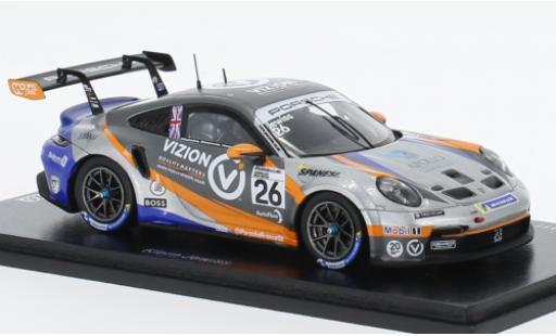 Porsche 991 GT3 Cup 1/43 Spark 911  No.26 Carrera Cup Great Britain 2022 modellautos