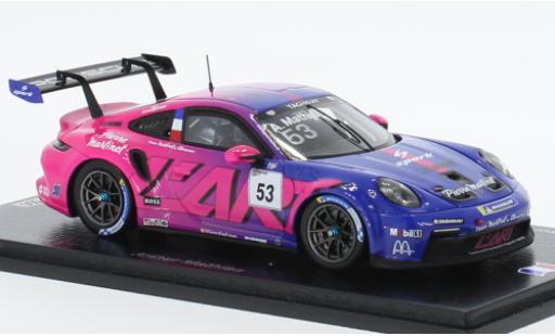 Porsche 991 GT3 Cup 1/43 Spark 911  No.53 Carrera Cup France 2022 modellautos