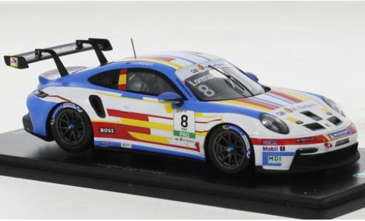 Porsche 991 GT3 Cup 1/43 Spark 911  No.8 Carrera Cup Italia 2022 modellautos
