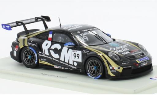 Porsche 991 GT3 Cup 1/43 Spark 911  No.99 Carrera Cup France 2022 modellautos