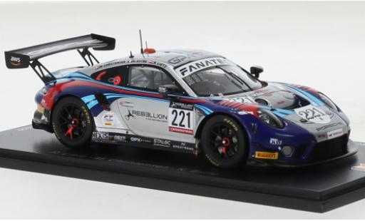 Porsche 991 GT3 R 1/43 Spark 911  No.221 GPX Martini Racing 24h Spa 2022 modellautos
