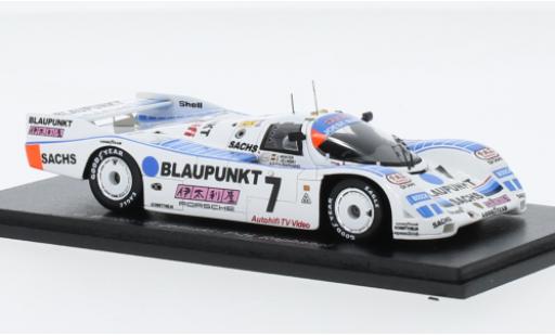 Porsche 962 1989 1/43 Spark C No.7 Joest Racing Blaupunkt 24h Le Mans modellautos