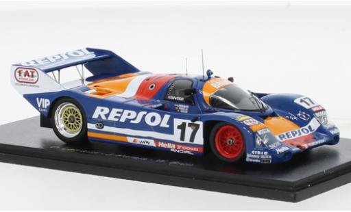 Porsche 962 1991 1/43 Spark C RHD No.17 Brun Motorsport Repsol 24h Le Mans modellautos