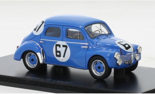 Modellautos Renault 4CV 1/43 Spark blau No.67 24h Le Mans 1952 Renault 4CV 1/43 Spark blau No.67 24h Le Mans 1952 modellautos