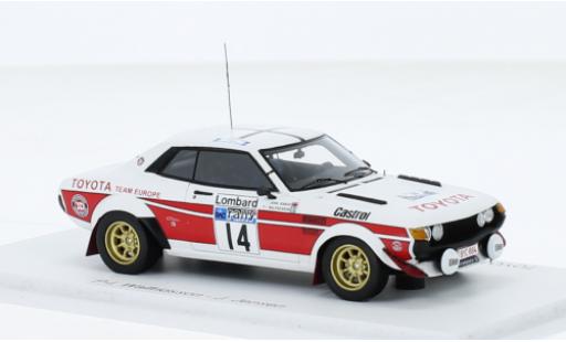 Toyota Celica 1/43 Spark 2000 GT (TA22) No.14 Rallye WM RAC Rallye 1977 modellautos