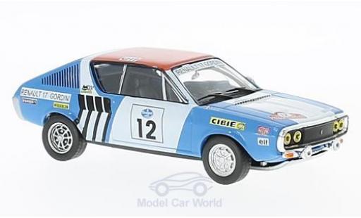 Modellautos Renault 17 1/43 SpecialC Gordini No.12 Rallye Press on Regardless 1974 J-L.Therier/C.Delferrier ohne Vitrine Renault 17 1/43 SpecialC Gordini No.12 Rallye Press on Regardless 1974 J-L.Therier/C.Delferrier ohne Vitrine modellautos