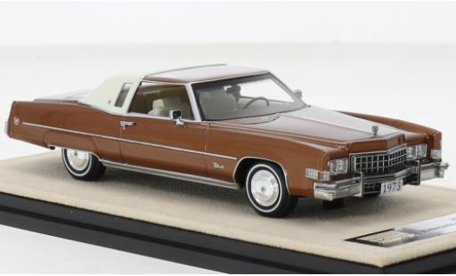 Modellautos Cadillac Eldorado 1/43 Stamp Models Douane cabriolet metallise brun 1973 Cadillac Eldorado 1/43 Stamp Models Douane cabriolet metallise brun 1973 modellautos